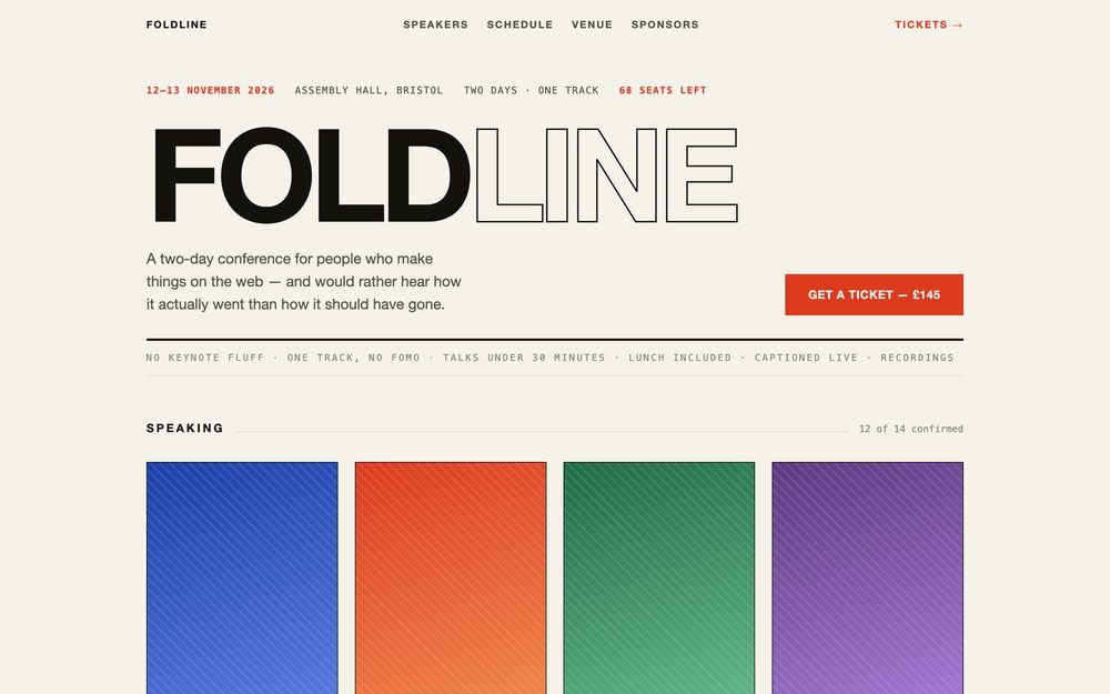 FOLDLINE 2026 conference template preview